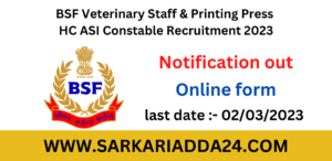 BSF Recruitment 2023 documents