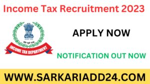 Income Tax Recruitment 2023