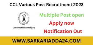 CCL Various Post Recruitment 2023 