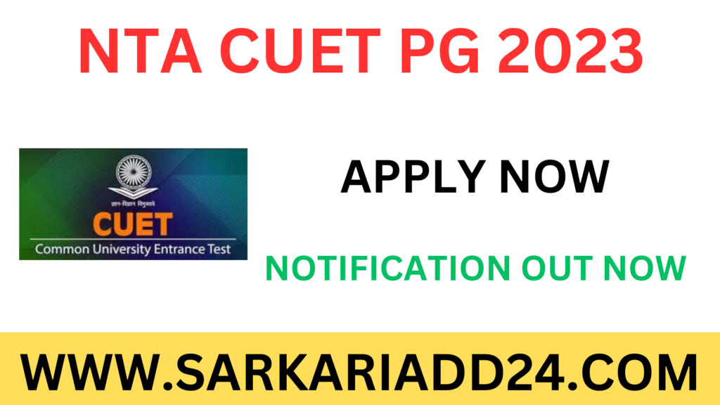 NTA CUET PG 2023 SarkariAdda24