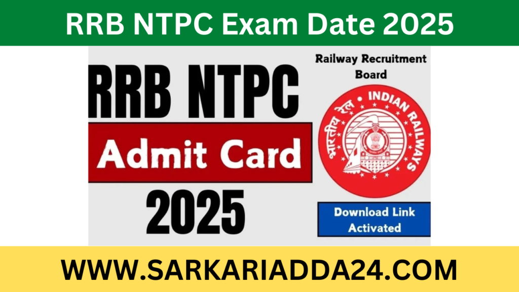 RRB NTPC Exam Date 2025