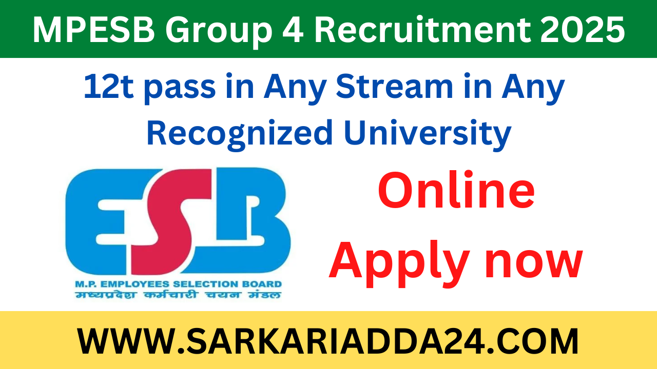 MPESB Group 4 Recruitment 2025