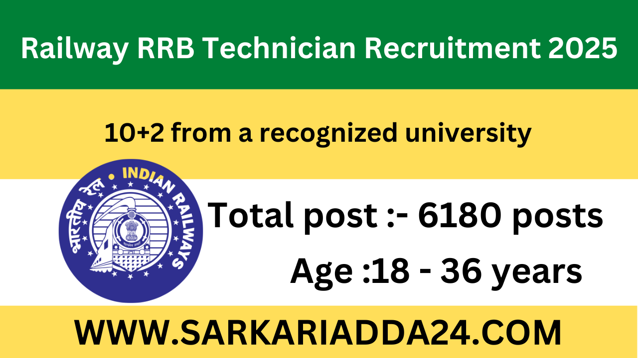 RRB Technician Recruitment 2025