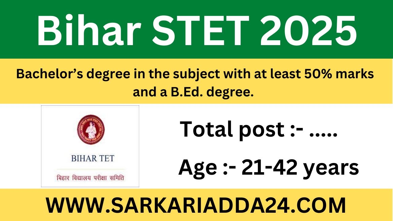 Bihar STET 2025