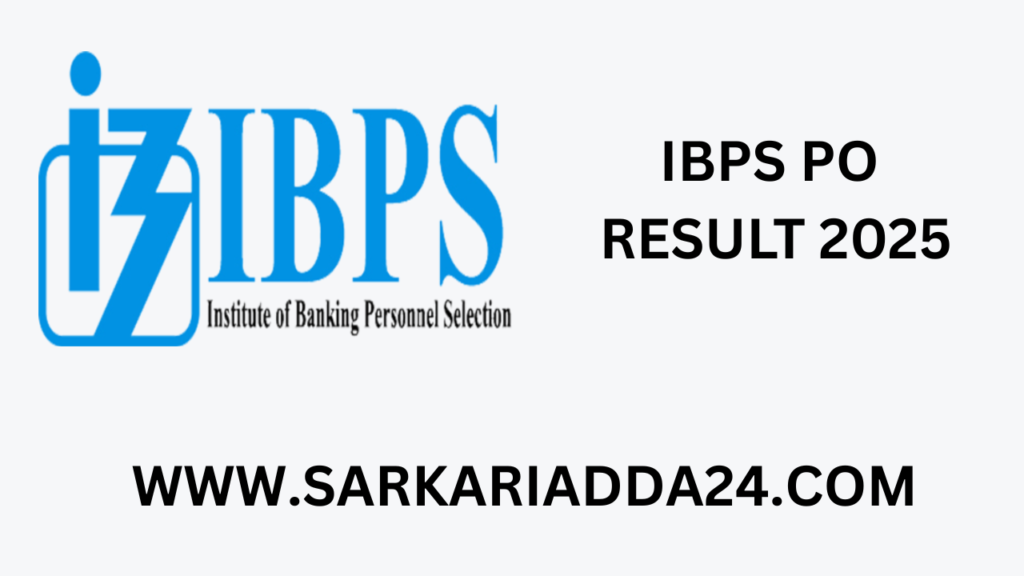IBPS PO Prelims Result 2025
