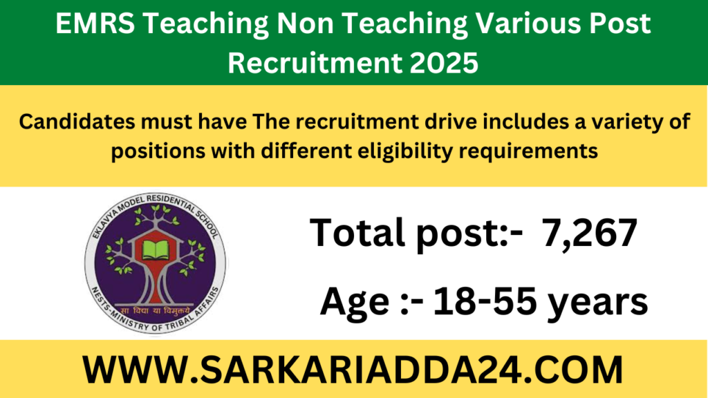 EMRS recruitment 2025