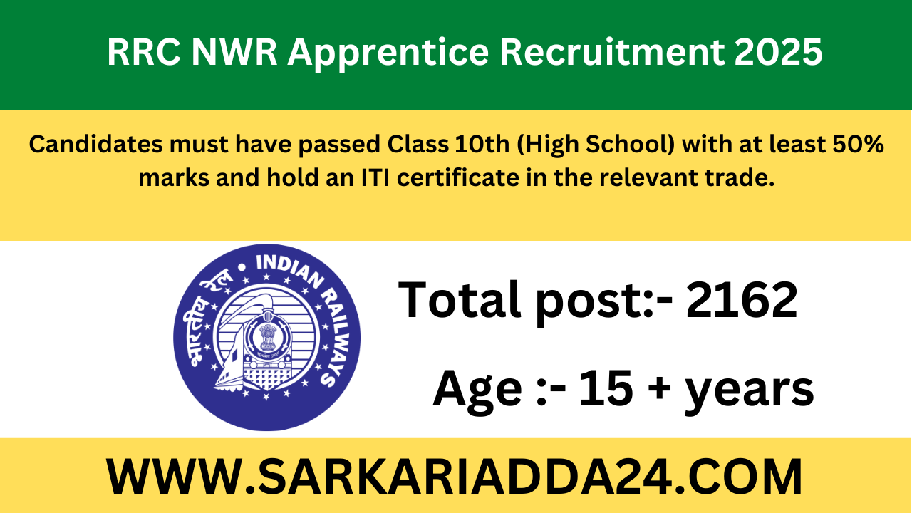 RRC NWR Apprentice Recruitment 2025
